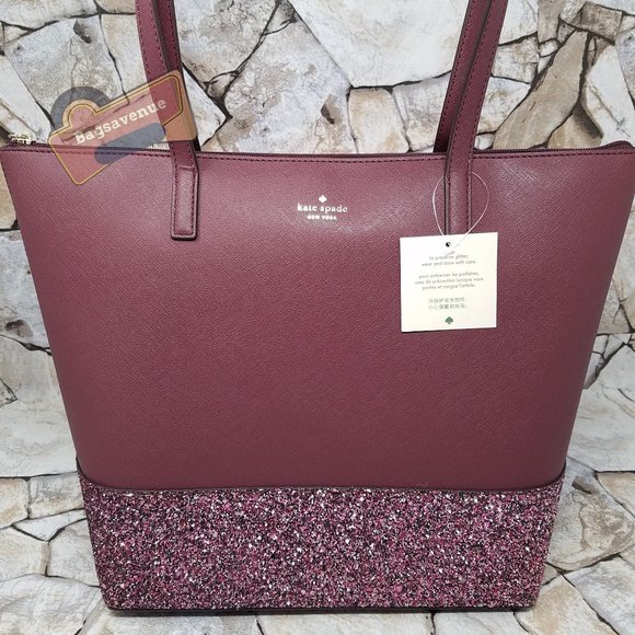 Glitter Penny Greta Court Cherrywood Kate Spade - Picture 6 of 15